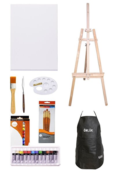 GLANCE Daler Rowney Simply Akrilik Boya 12'li 3 Ayaklı Şövale Daler Rowney Fı...