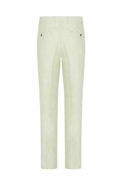 Hiltl Green Pure Linen - Chino Mint Slim Fit Trousers