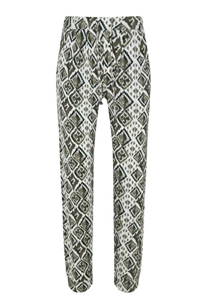 CEYS Penye Pantolon Yeşil Beyaz