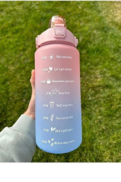 Andofis Tritan Suluk Ve Matara Motivasyonel Suluk Pipetli Stickerli 2 Lt. Ask...