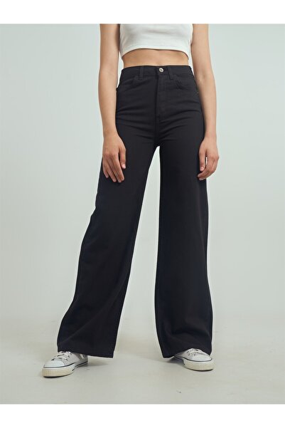 Geppetto Μαύρο γυναικείο φαρδύ τζιν - Ο πιο όμορφος τόνος, Colorfast Loose Jean