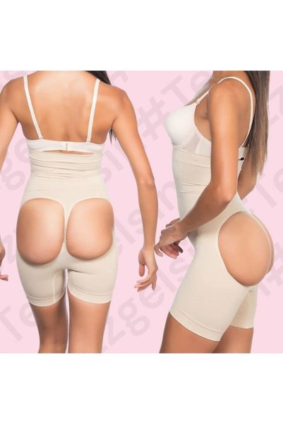Tezzgelsin Women's Hip Enhancer Lifting Open Butt Seamless High Waist Corset