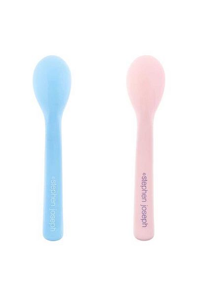 Stephen Joseph Unicorn Patterned Silicone Feeding Spoon - Set of 2 6 Months+