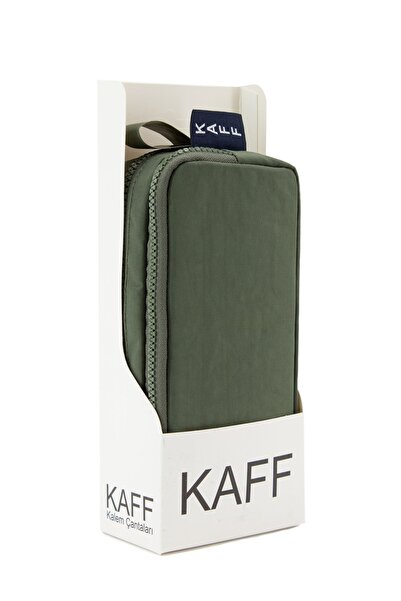 DİNGABAGS حافظة أقلام Kaff 01105 للموسم الجديد مصنوعة من نسيج كاكي مجعد ومقصو...