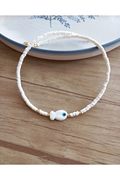 nergis collection Murano Balık Detaylı Fimo Kolye Yaz Plaj Kolyesi