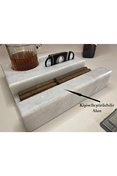 OceansPresents Kişiselleştirilebilir Mermer Viski Ve Puro Seti, Zengin Aromalı Keyifler Için En Iyi Tercih