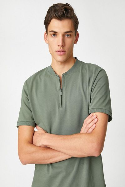 Koton Men's Black T-Shirt 3SAM10406HK