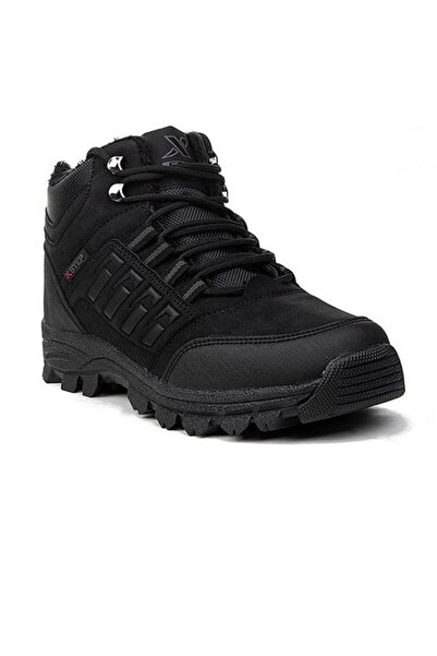 XStep Ανδρικές μαύρες καθημερινές μπότες πεζοπορίας