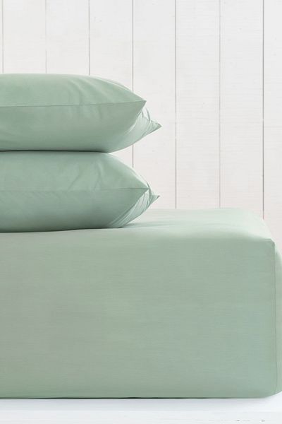 stay home ملاءة سرير مسطحة مزدوجة القطن 100% مقاس 220x240 + 2 كيس وسادة