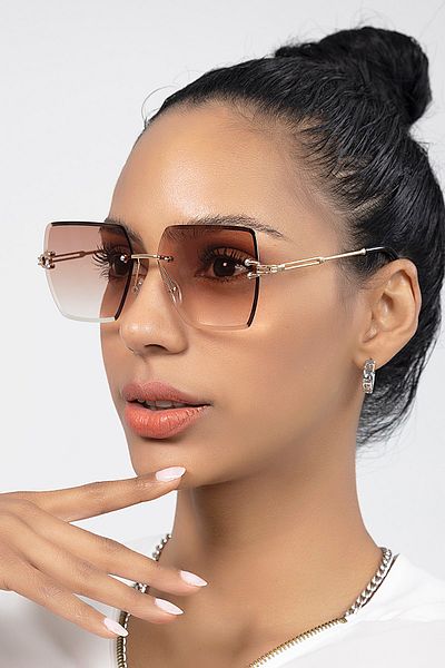 Polo55 Dámske slnečné okuliare Crystal Cut Nude