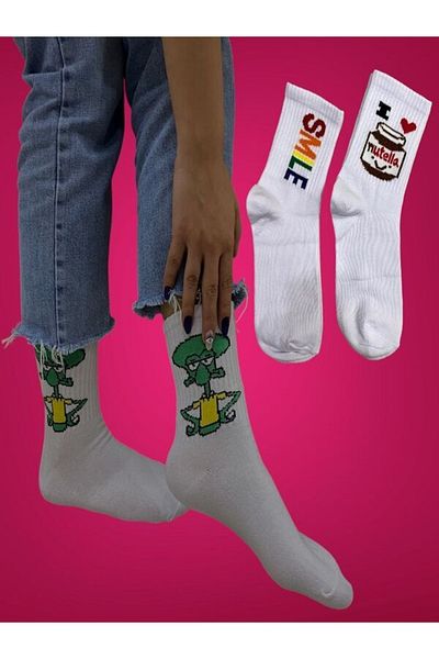 NF GLCN College Socks Emoji Patterned 3-pack