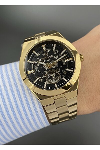Reward Orijinal Otomatik Kurmalı Pilsiz Fonksiyonları Aktif Su Geçirmez Çelik...