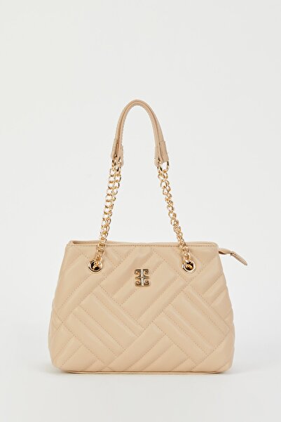 Pierre Cardin Nudefarbene Damen-Umhängetasche 05PO23Y1740