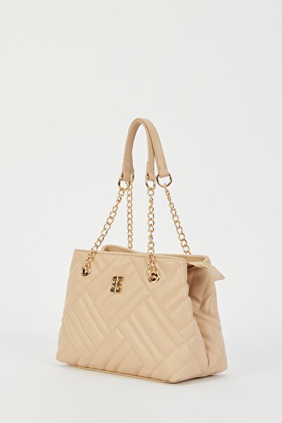 Pierre Cardin Nudefarbene Damen-Umhängetasche 05PO23Y1740