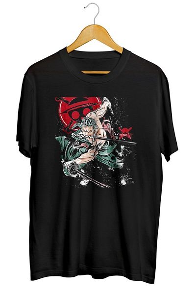 karikatürstore One Piece - Roronoa Zoro Printed Unisex T-Shirt