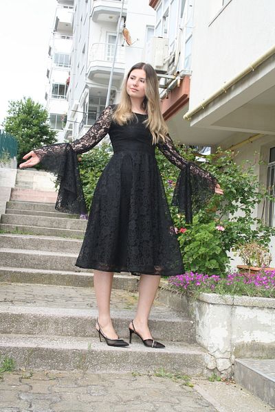 AGONYA MODA Angel Pattern Evening Dress