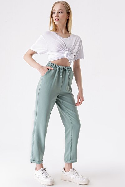 HAKKE Layered Rope Lace Trousers