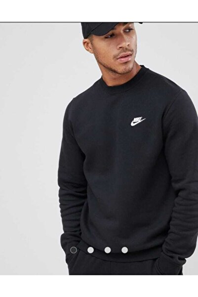 Nike Sportswear Club Fleece Erkek Siyah Sweatshirt Cngstore