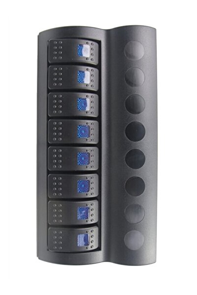 BFY Marin Otomatik Sigortalı Switch Panel, Mavi Işıklı