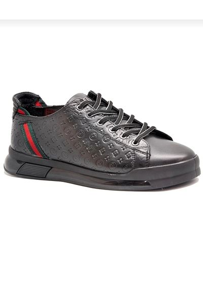 MARCOMEN 17276 Full Leather Men's Black Casual Shoes