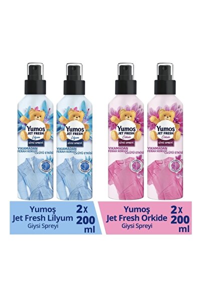 Yumoş Jet Fresh Giysi Spreyi 200 Ml Orkide X 2 Jet Fresh Giysi Spreyi 200 Ml ...