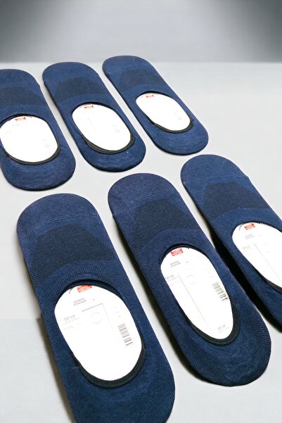 AYMETA TİCARET Мъжки комплект от 6 чифта неплъзгащи се силиконови невидими балерини