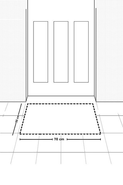 Vagonik Welcome to Our Home Digital Printed 50x70cm Decorative Multi-Purpose Indoor and Outdoor Door Mat with Cat