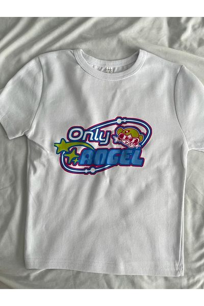Planet Butik Only Angel White Crop