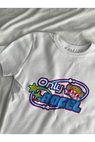 Planet Butik Only Angel White Crop