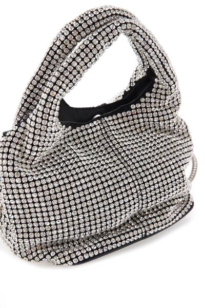 ÇÇS Siyah-gümüş 17213 Omuz Askılı Kadın El Çantası