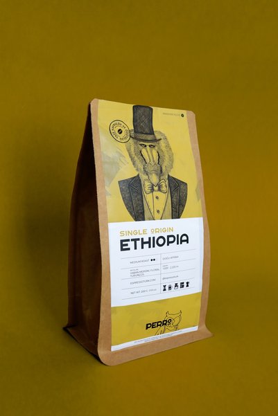 Perro Coffee قهوة إثيوبية أحادية المنشأ مطحونة ومفلترة 200 غرام