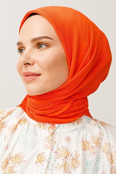 Mooncorn Πορτοκαλί νέον πλισέ κασκόλ