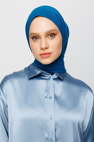 Mooncorn Şal Petrol Blue Ready