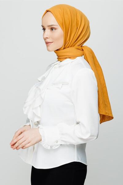 Mooncorn Saffron Cotton Scarf Shawl