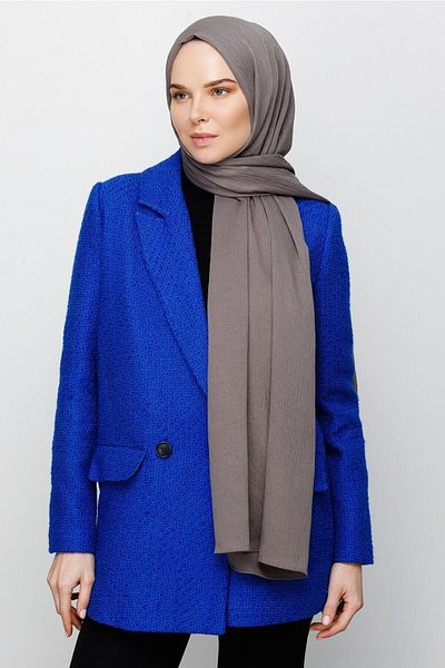 Mooncorn Μεταξωτό σάλι Anthracite Crinkle Medina