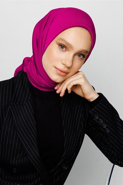 Mooncorn Φουλάρι με πλισέ από κρασί