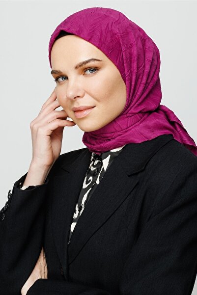 Mooncorn Pleated Bamboo Plum Scarf