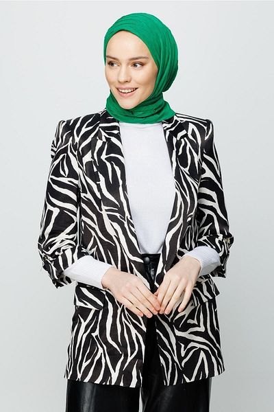 Mooncorn Φουλάρι Benetton Πράσινο Πλισέ Μπαμπού