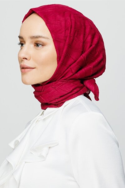 Mooncorn Magenta Pleated Bamboo Shawl