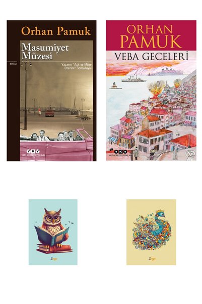Yapı Kredi Yayınları Masumiyet Müzesi Novel - Veba Geceleri Orhan Pamuk