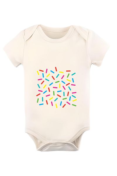GREY Baby Bodysuit / Baby Bodysuit / Half Sleeve Baby Bodysuit / Printed Baby Bodysuit