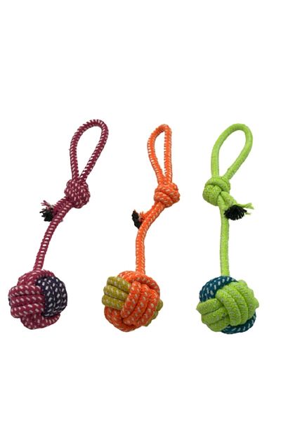 Mixpet 30 Cm Knotted Colorful Floss Dog Toy