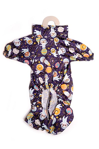 Fluffy Paws Space Adventure Dog Raincoat