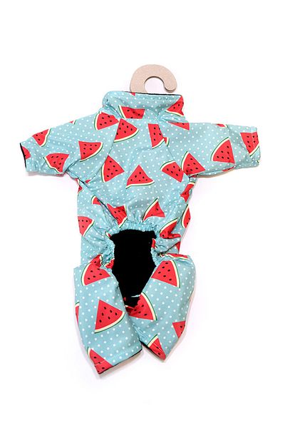 Fluffy Paws Sweet Watermelon Waterproof Fleece Dog Coat