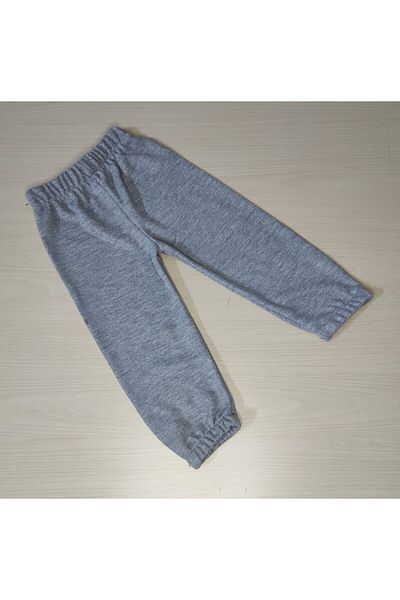 Bomenti Life Children's Melange Gray Combed Thessaloniki Seasonal Single Sweatpants
