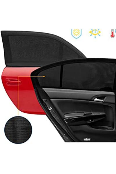 eryatex Слънцезащитна щора за страничното стъкло на колата Слънцезащитна щора за задната част на колата Завеса за кърмене за майки и бебета Слънцезащитна щора за задната седа