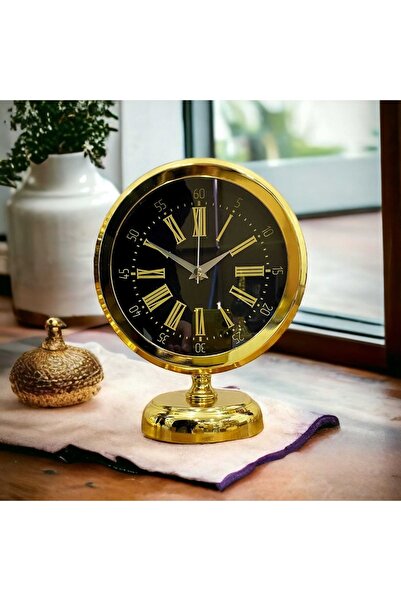 ariana sytle Gold Metal Çember Masa Saati