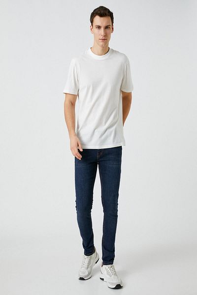 Koton Men's Dark Indigo Jeans 3SAM40130ND