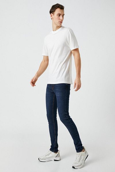 Koton Men's Dark Indigo Jeans 3SAM40130ND