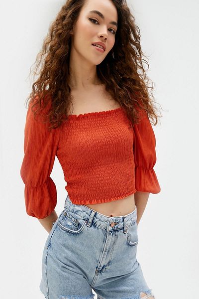 Koton Women's Orange T-Shirt